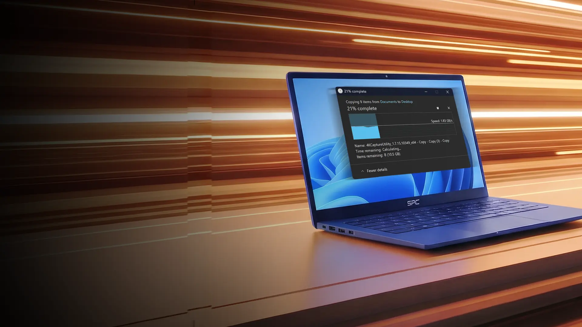 Teknologi Full Speed SSD M.2 pada laptop SPC memberikan kecepatan baca dan tulis data super kilat, boot-up instan, dan bebas lag saat membuka aplikasi berat
