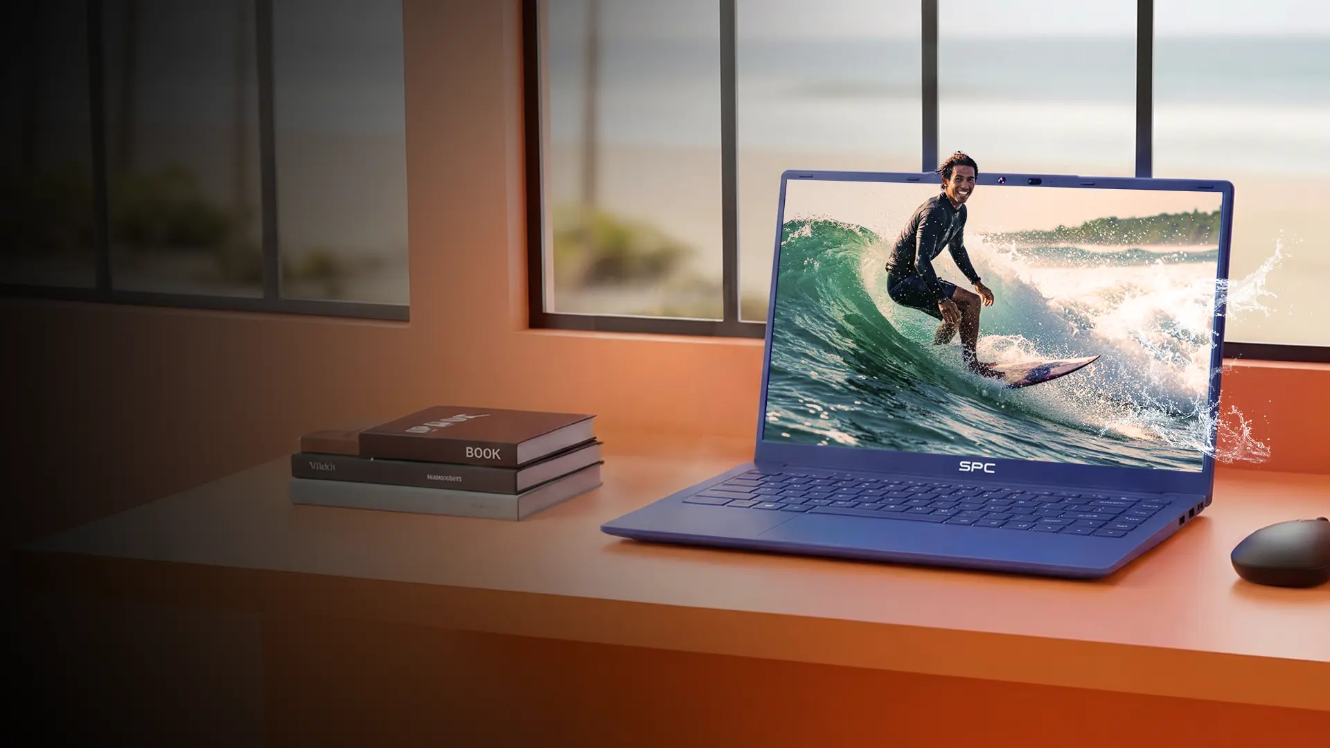 Layar 14 Inch FHD IPS Display laptop SPC menawarkan ketajaman visual tinggi, akurasi warna presisi, dan kenyamanan sudut pandang luas untuk bekerja, belajar, dan hiburan