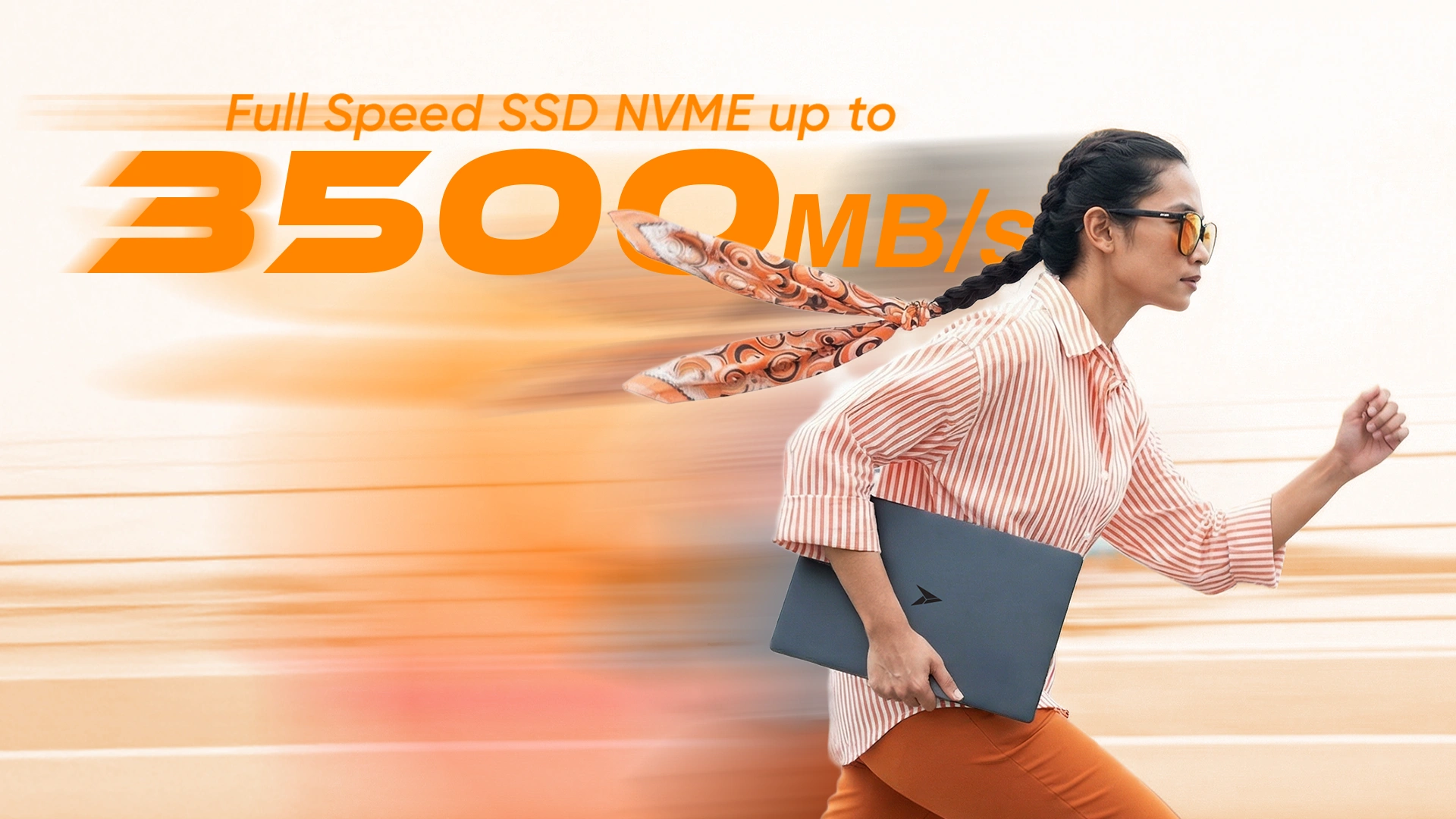 Full Speed SSD NVMe up to 3500 MB/s untuk transfer data ultra cepat dan produktivitas tanpa hambatan